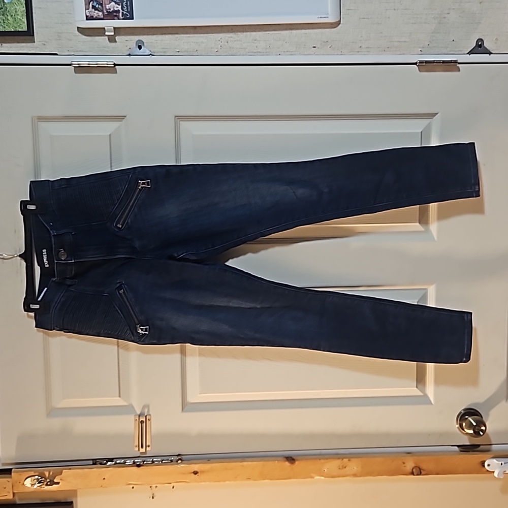 EXPRESS MOTO JEGGING: HIGH RISE: EUC: SIZE 8